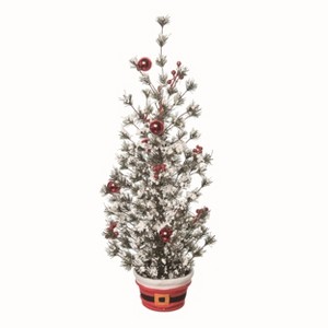 Transpac Artificial Multicolor Christmas Small Ornament Tree Arrangement - 1 of 2