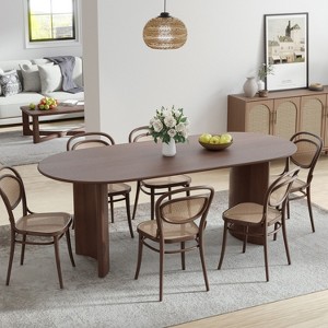PexFix Haiden Oval 67"x33.5" Dining Table Solid Wood Kitchen Tables - 1 of 4