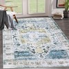 TROPOW Distressed Rug Non-Slip Stain-Resistant No-Shedding Kids Room Accent Carpet Easy-Clean High Traffic Area Rug - 3 of 4