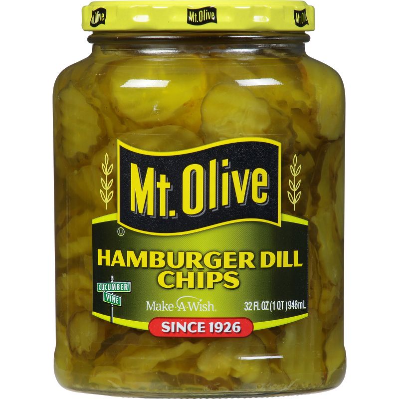 Mt. Olive Hamburger Dill Chips - 32oz, 1 of 5