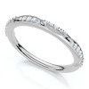 Pompeii3 Camellia Diamond Wedding Ring 14k Gold or Platinum Lab Created Stackable Band - 2 of 4