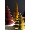 Kalalou Set of Six Paper Jewel Tone Accordion Christmas Trees – One Each Color - 2 of 4