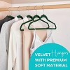 Racxily 30 Pack New Premium Quality Velvet Hangers Ultra Thin Non Slip Adult Felt Space Saving Hangers for Closet, 360¡ã Swivel Hook Hold - 3 of 3