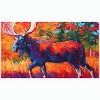 Olivia’s Home Moose In Mountain Stream doormat, 22" x 32", Indoor Cabin Decor with Nature-Inspired Wildlife Scene - 2 of 3