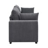JUJABU 79” Modern Corduroy Loveseat Sofa with Soft Ribbed Fabric - 4 of 4