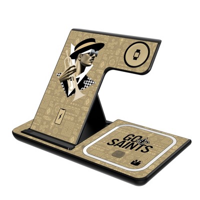 Keyscaper New Orleans Saints 2024 Edition 15-Watt 3 in 1 Charging Station