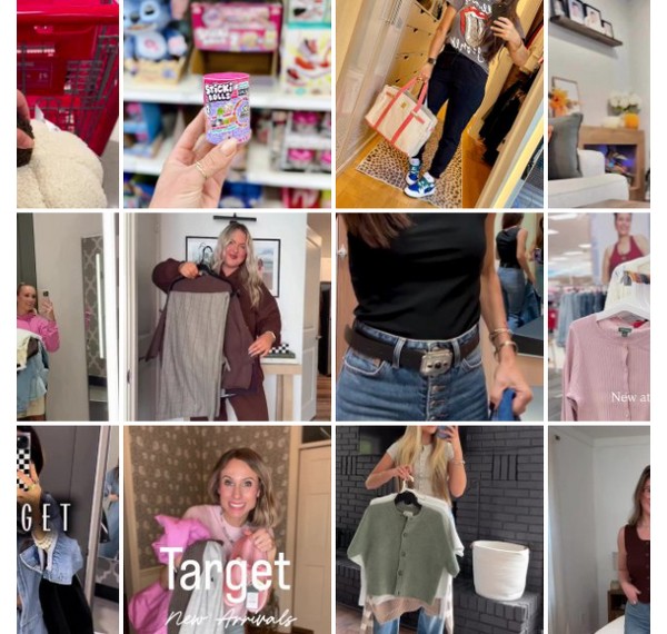 Collage of people showing off their #TargetStyle