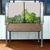 CedarCraft Self-Watering Spruce Planter: Elevated Garden Bed with Greenhouse & Bug Cover, 21"x47"x32", Rectangular - 4 of 4