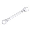 Unique Bargains High Carbon Steel Metric Offset 6-Point End and Angled Open-End Thin Combination Wrench - 3 of 4