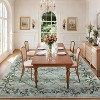 Acekool Washable Floral Area Rug, Non-Slip Low Pile Soft Carpet, Stain Resistant Indoor Rug for Living Room, Bedroom, Dining Room - 2 of 4