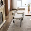 TackView Dining Chairs Set of 2, Boucle Upholstered Chairs with Adjustable Legs & Backrest for Dining Room - 2 of 4