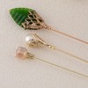 Anna-Kaci Vintage 3Pcs Long Stick Hat Pins Crystal Flower Butterfly and Pearl Details for Classic Hat Lapel and Scarf Accessorizing - 3pcs Pearl - 3 of 4