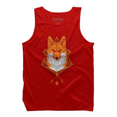 Men's Design By Humans Firefox Stare By sayahelmi Tank Top