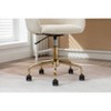 NicBex Adjustable Height Mesh Fabric Home Office 360-degree Swivel Chair with Gold Metal Base,Wide Seat/Vanity Chair - 4 of 4
