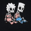 The Simpsons Men's Lisa Bart Skeletons Graphic Crewneck Tee T-Shirt - 2 of 3