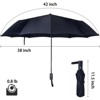 Clotth Travel Essentials Umbrella Windproof, Compact, Lightweight, Automatic Open/Close, Strong And Portable Folding Small Umbrella For Rain - 3 of 4