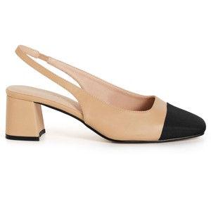 Women's Plus Size WIDE FIT Chelsea Slingback - caramel | CITY CHIC - 1 of 4
