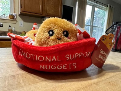  tinysiry Funny Emotional Support Nuggets Plush,Vibrant