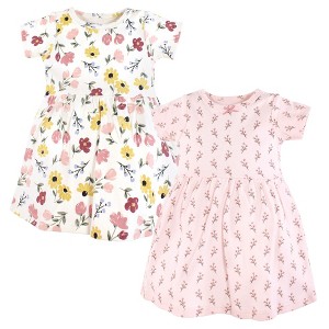 Luvable Friends Hudson Baby Short-Sleeve Dresses 2pk - 1 of 2