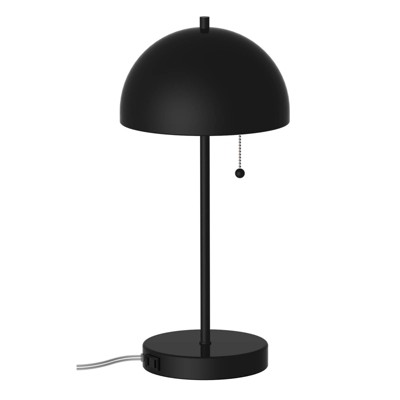 black dome table lamp