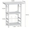 HDZNVF Record Player Stand With Extended Desktop,Large Record Player Table With Vinyl Storage - 2 of 4