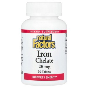 Natural Factors Iron Chelate, 25 mg, 90 Tablets - 1 of 2