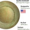 Good Directions 24" Copper Bird Bath & Stand - Green & Blue - 3 of 4