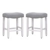 WestinTrends Upholstered Saddle Seat Bar Stool - 3 of 4