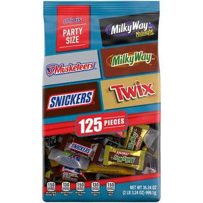 Mars Minis Chocolate Favorites Variety Pack - 125ct/35.24oz