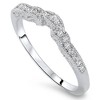 Pompeii3 1/5ct 14k White Gold Vintage Wedding Engagement Ring Enhancer - 3 of 4