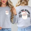Simply Sage Market Women's Graphic Sweatshirt Tis The Season Santa Front and Back - 2 of 4