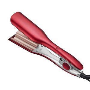 Swtroom 1.25 Inch Red Waver Curling Iron, Beach Waves Curling Wand, Ionic Hair Waver with Anti-Scald Hair Crimper for Women's Hair - 1 of 4