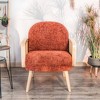 Nordlys Wood and Cane Lounge Chair Countryside Style Living Room - 3 of 4