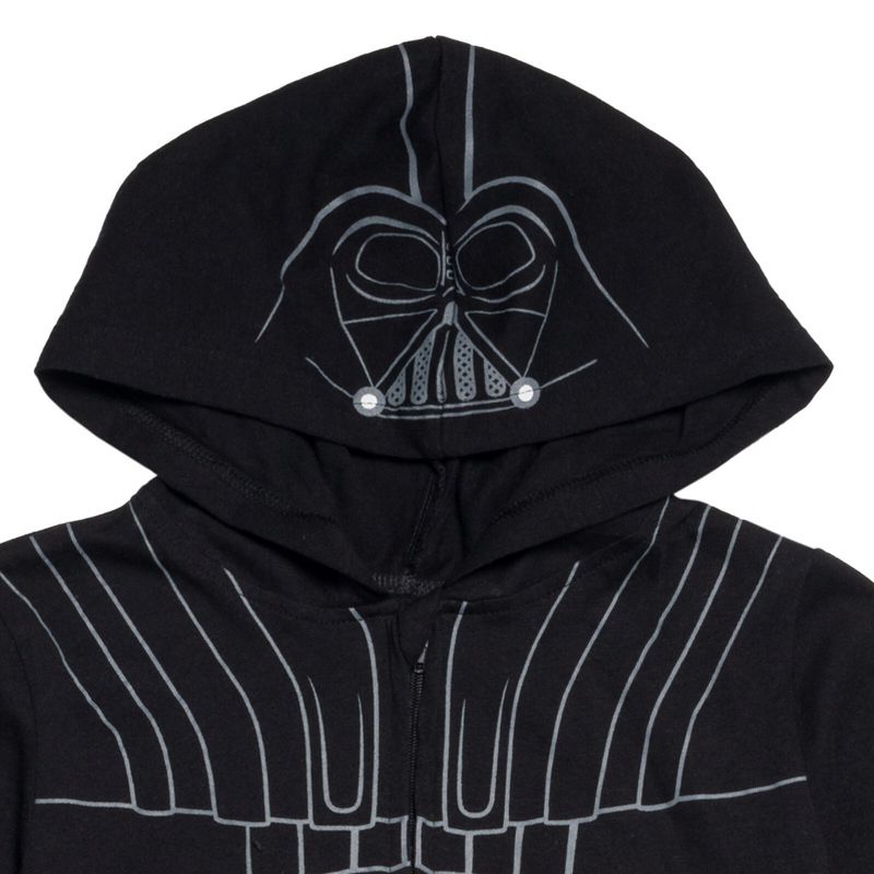 Star Wars Darth Vader Zip Up Cosplay Coverall and Cape Toddler, 5 of 9