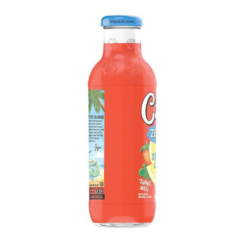 Calypso Light Strawberry Lemonade - 16 fl oz Glass Bottle, 3 of 5