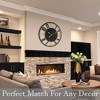 Sorbus 24" Modern Wooden Wall Clock - Sleek Design, Analog Display - Complements Various Styles - 3 of 4