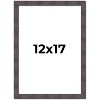 PosterPalooza | Slim Profile Brown Picture Frame - UV Acrylic, Foam Board Backing, Hanging Hardware - 2 of 4