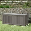 East Oak 150 gal Waterproof Resin Deck Box Gray: Weather & Wind-Resistant, 53.35 lbs, Easy No-Tool Assembly - 2 of 4