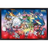 Trends International Pokémon - Mega Evolutions Framed Wall Poster Prints