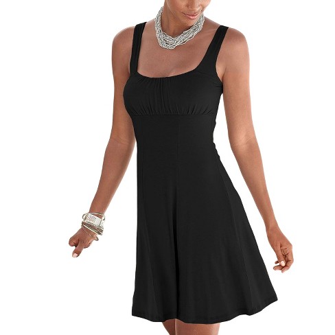 LASCANA Women's Flare Tank Dress Solid - image 1 of 4