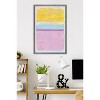 Trends International Reinders: Abstract - Colorful Squares in Pink and Yellow Framed Wall Poster Prints - 2 of 4