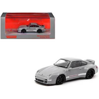 Gunther Werks 993 Gray "Road64" Series 1/64 Die Cast Model Car by Tarmac Works