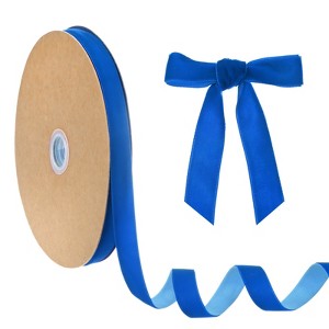 Unique Bargains Velvet Single Side Christmas Vintage Ribbon 1 Pc - 1 of 4