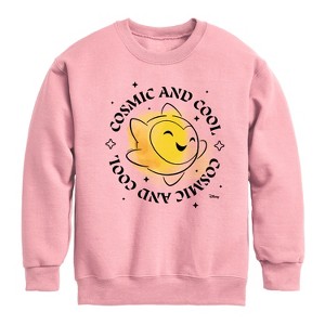 Boys' - Disney - Cosmic Cool Star Graphic Long Sleeve Fleece Sweatshirt - 1 of 4