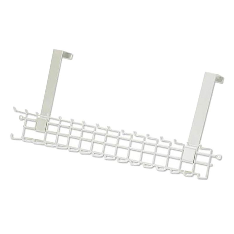 ClosetMaid Over the Door Durable 16 Hook Hanging Storage Wire Rack fo Clothing and Accessories in Closet, Bedroom, or Office, White (2 Pack), 2 of 4