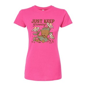 Women's - Marvel - Groot Keep Growing Juniors Fitted Graphic T-Shirt - 1 of 3