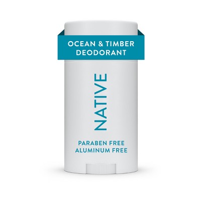 Native Deodorant for Men & Women - Ocean & Timber - Aluminum Free - 2.65oz