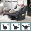 Infurnic Accent Chairs, Recliner Accent Chairs with Adjustable Back for Living Room Chair for Living Room Bedroom, Gray, 40.1"*38.2"*40.6" - 2 of 4