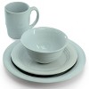 Gibson 32 Piece Stoneware Dinnerware and Stainless Steel Flatware Combo Set - 2 of 4