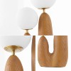 JONATHAN Y Oda 17.75" 2-Light Bohemian Resin/Iron/Frosted Glass Danish Cactus Table Lamp: UL Listed, 2700K Warm Light - 4 of 4
